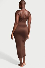 Victoria's Secret Ganache Brown Maxi FeatherSoft™ BODYWEAR Slip Dress - Image 2 of 3