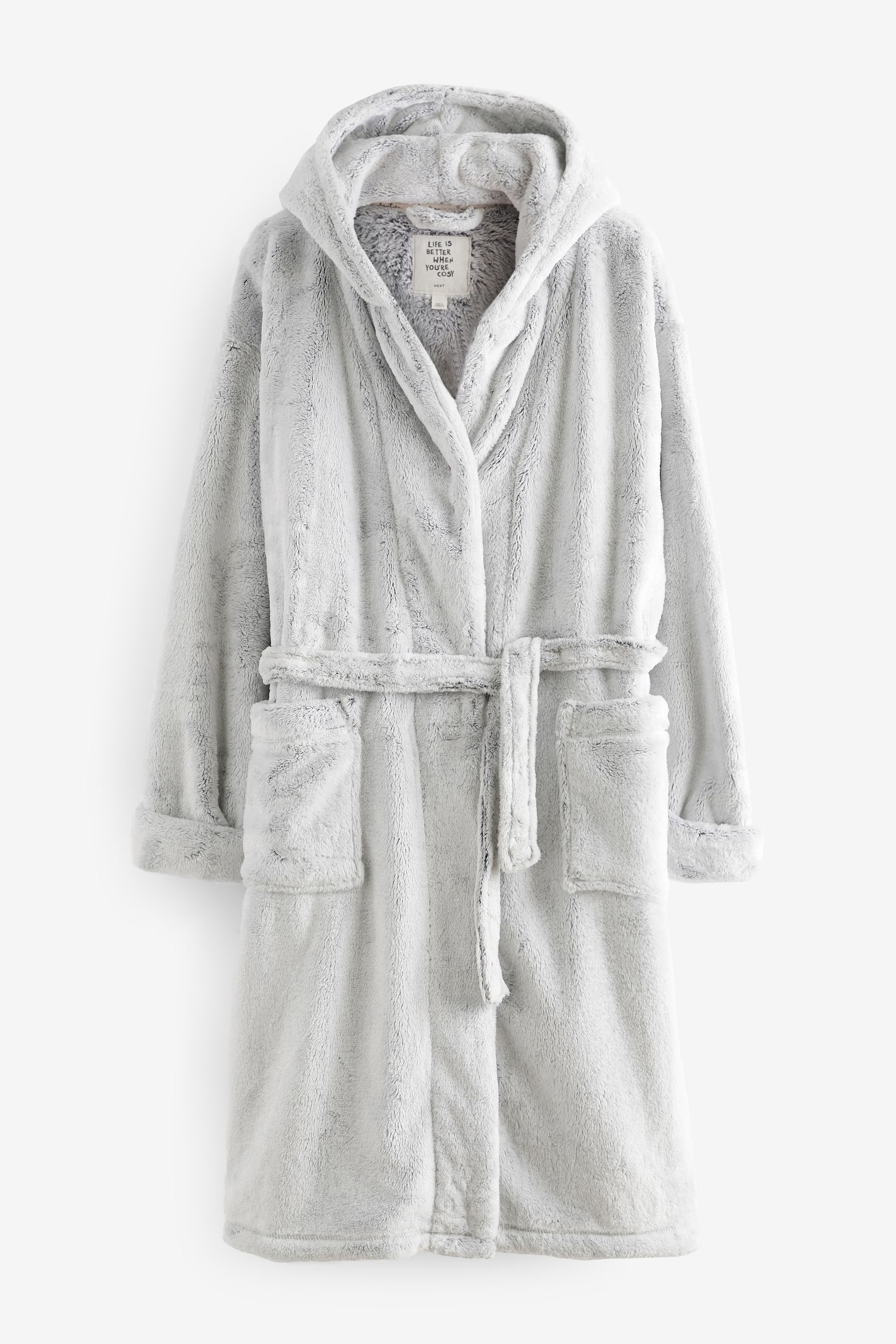 Buy Grey Supersoft Dressing Gown from the Next UK online shop