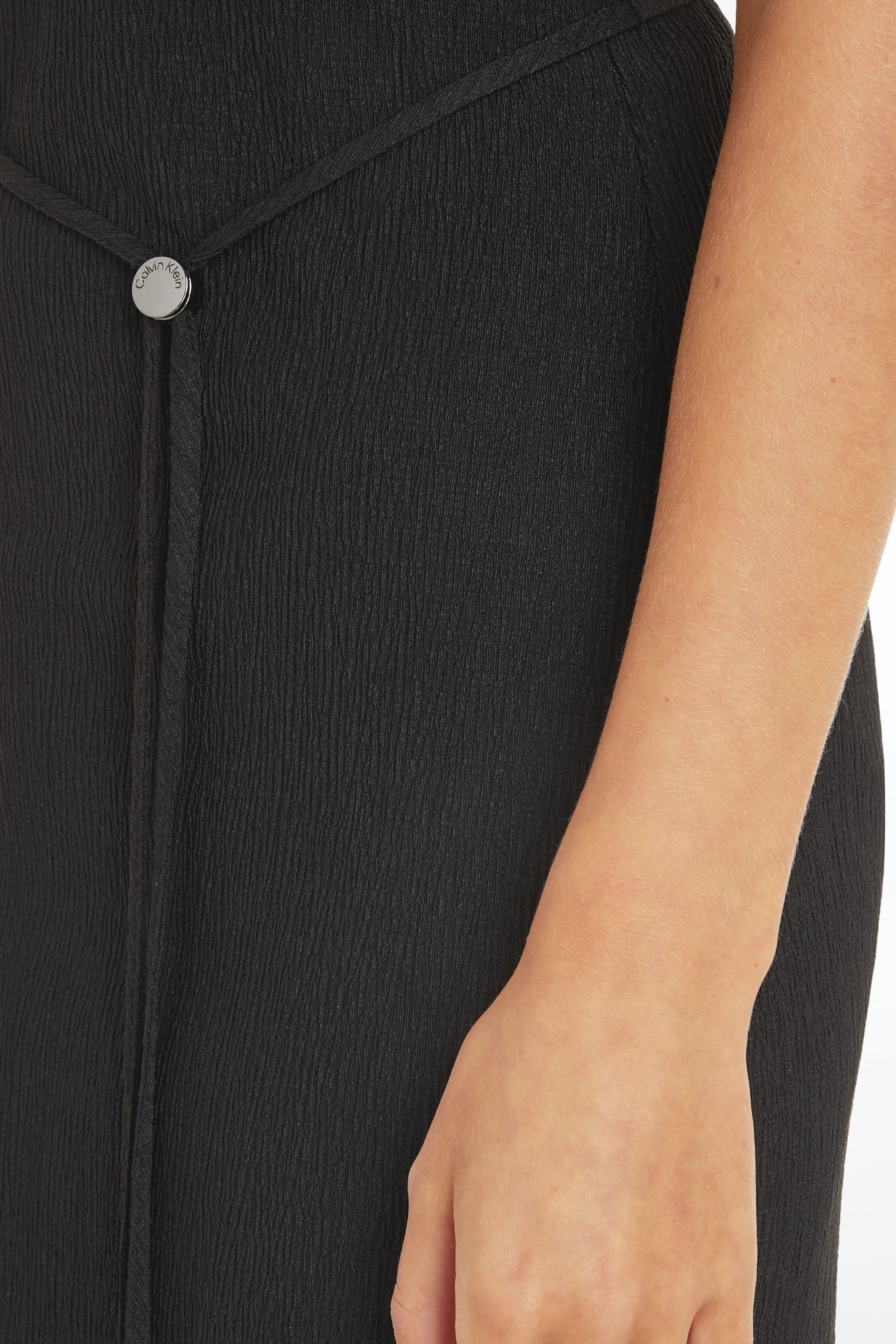 Calvin Klein Black Maxi Shift Dress - Image 3 of 4