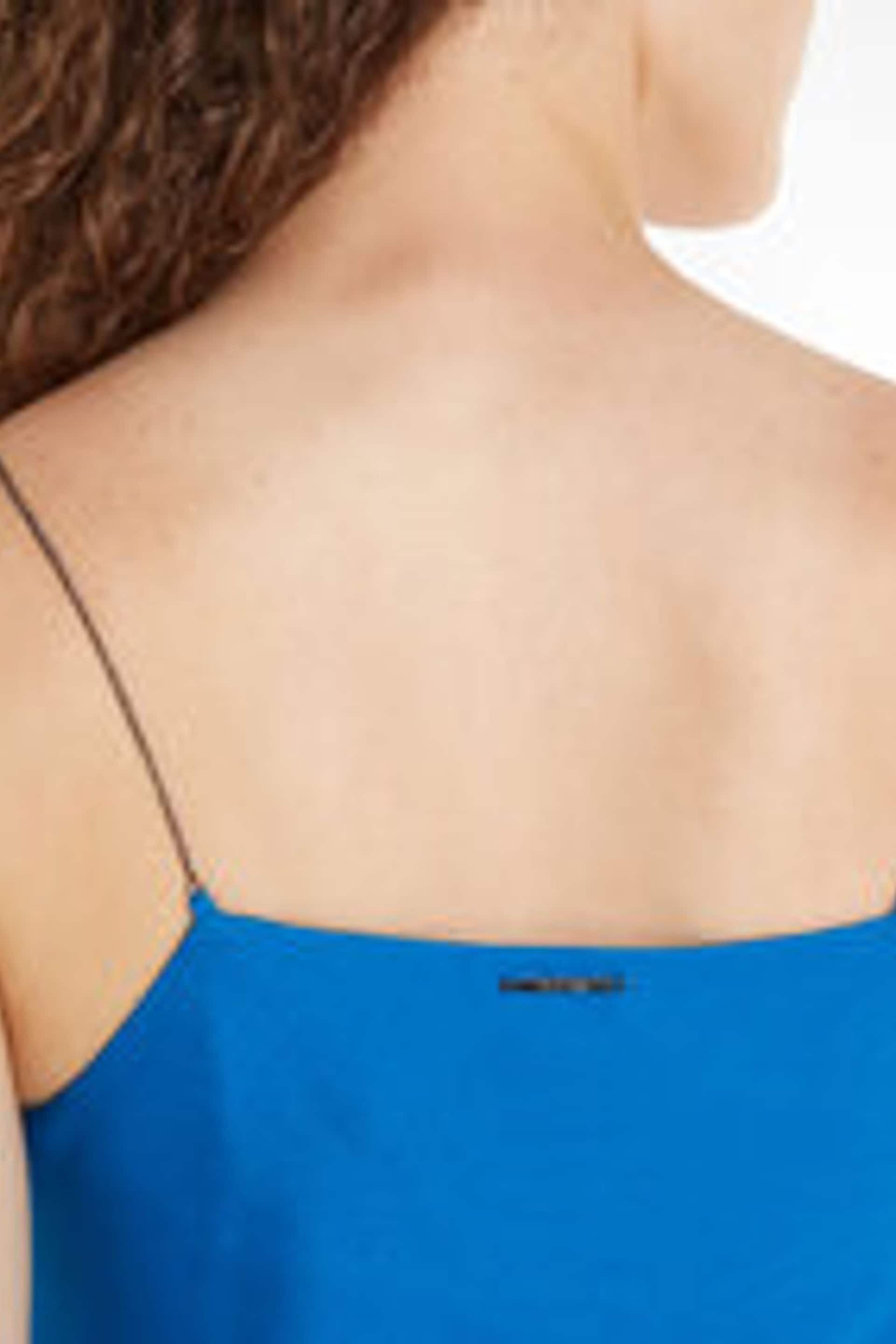 Calvin Klein Blue Metal Detail Slip Dress - Image 3 of 3