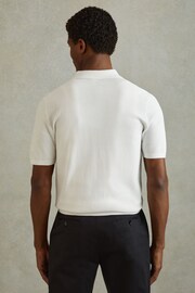 Reiss White Bravo Cotton Blend Textured Shirt - Image 5 of 6