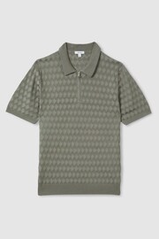 Reiss Sage Rizzo Half-Zip Knitted Polo Shirt - Image 2 of 5