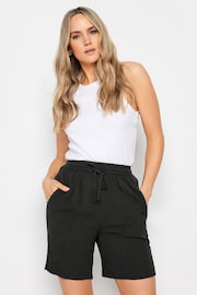 Long Tall Sally Black Crinkle Shorts - Image 1 of 4