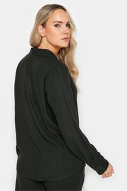 Long Tall Sally Black Linen Shirt - Image 3 of 4