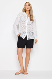 Long Tall Sally White Broderie Long Sleeve Shirt - Image 2 of 4