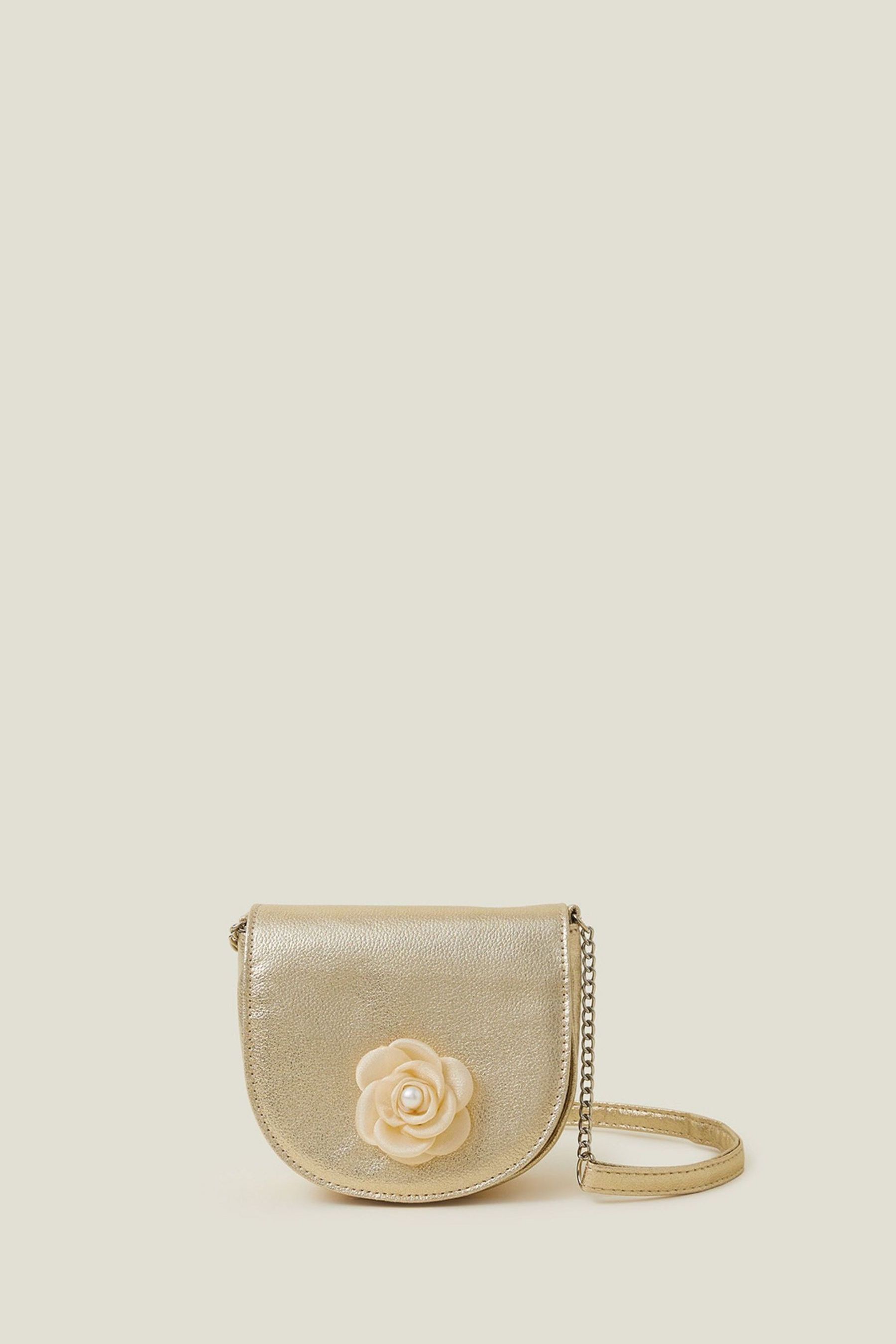 Buy Angels By Accessorize Gold Girls Flower Bag from Next Luxembourg