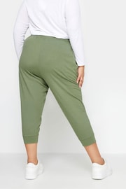 Yours Curve Green Cropped Joggers - Image 3 of 3