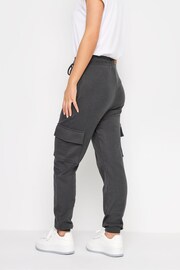 PixieGirl Petite Grey Ribbed Cargo Joggers - Image 3 of 4