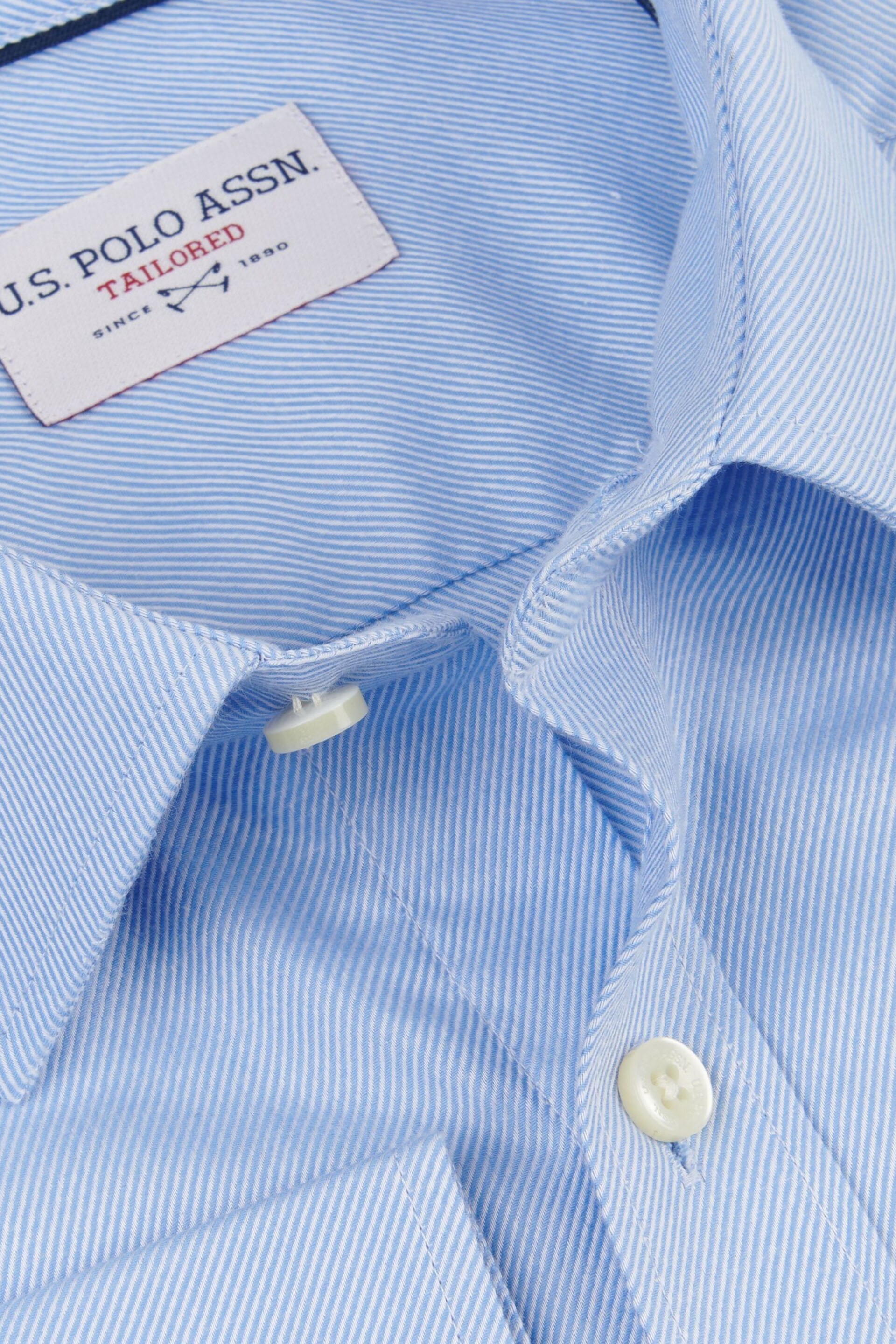 U.S. Polo Assn. Mens Long Sleeve Royal Twill Shirt - Image 7 of 8