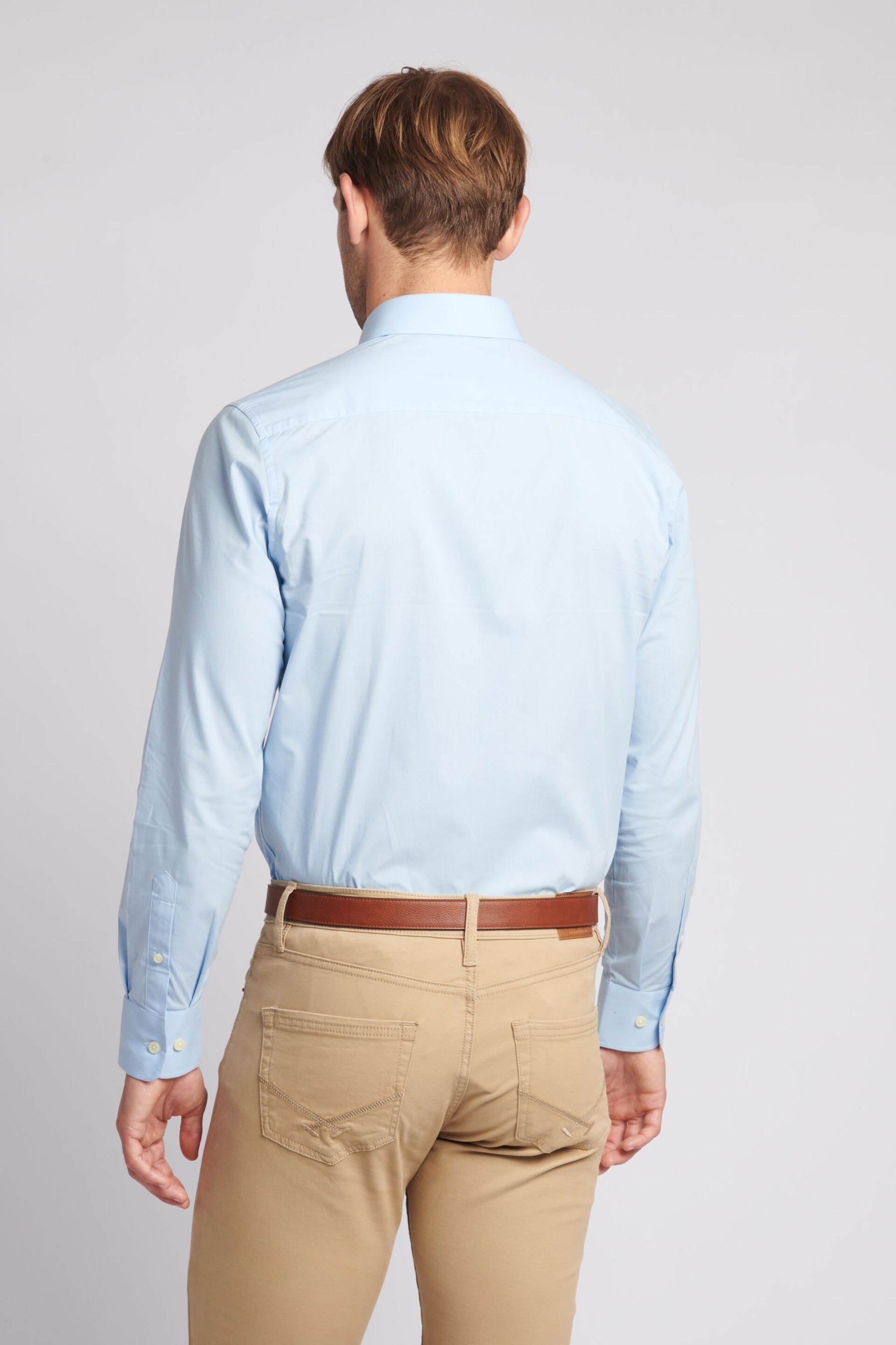 U.S. Polo Assn. Mens Long Sleeve Poplin Shirt - Image 4 of 8