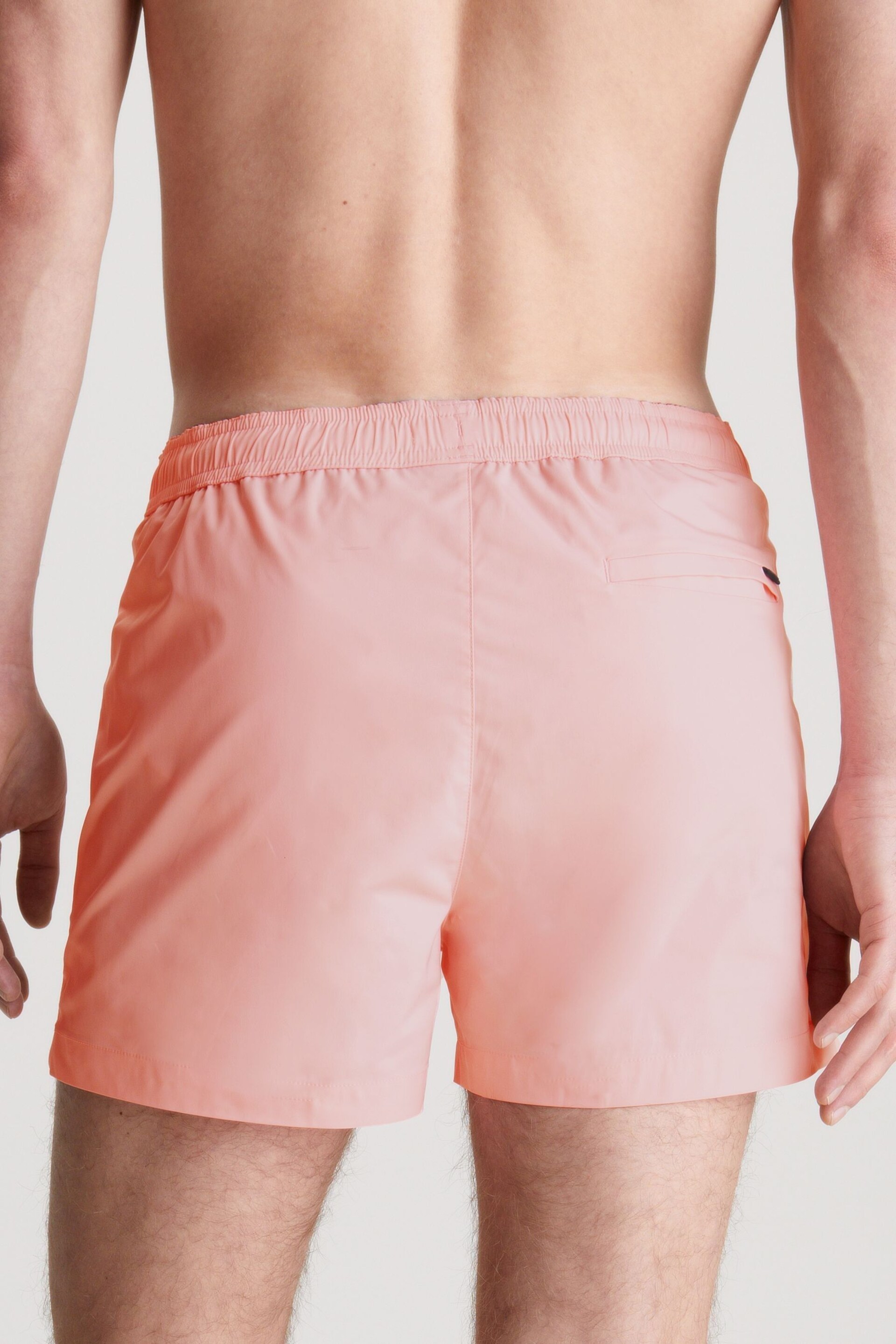 Calvin Klein Pink Plain Swim Shorts - Image 2 of 4