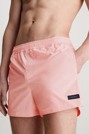 Calvin Klein Pink Plain Swim Shorts - Image 3 of 4