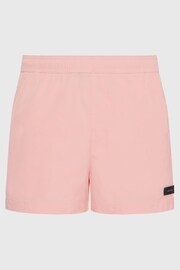 Calvin Klein Pink Plain Swim Shorts - Image 4 of 4