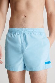 Calvin Klein Blue Plain Swim Shorts - Image 1 of 4