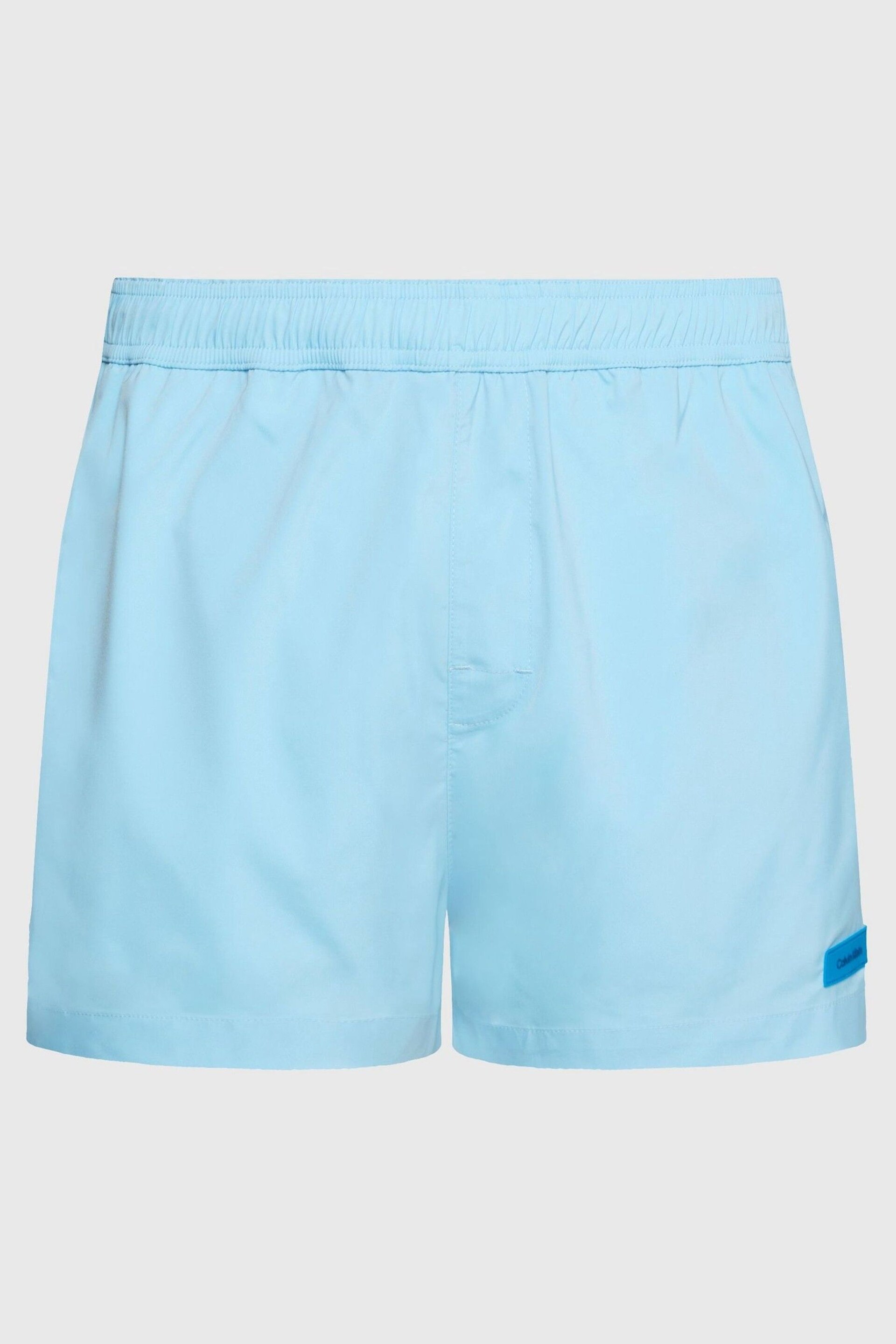 Calvin Klein Blue Plain Swim Shorts - Image 4 of 4