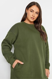 Yours Curve Green Sweat Tunic Dress - Image 4 of 4