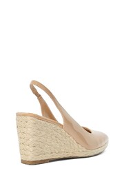 Dune London Pink Cadance Slingback Wedge Espadrilles - Image 5 of 7