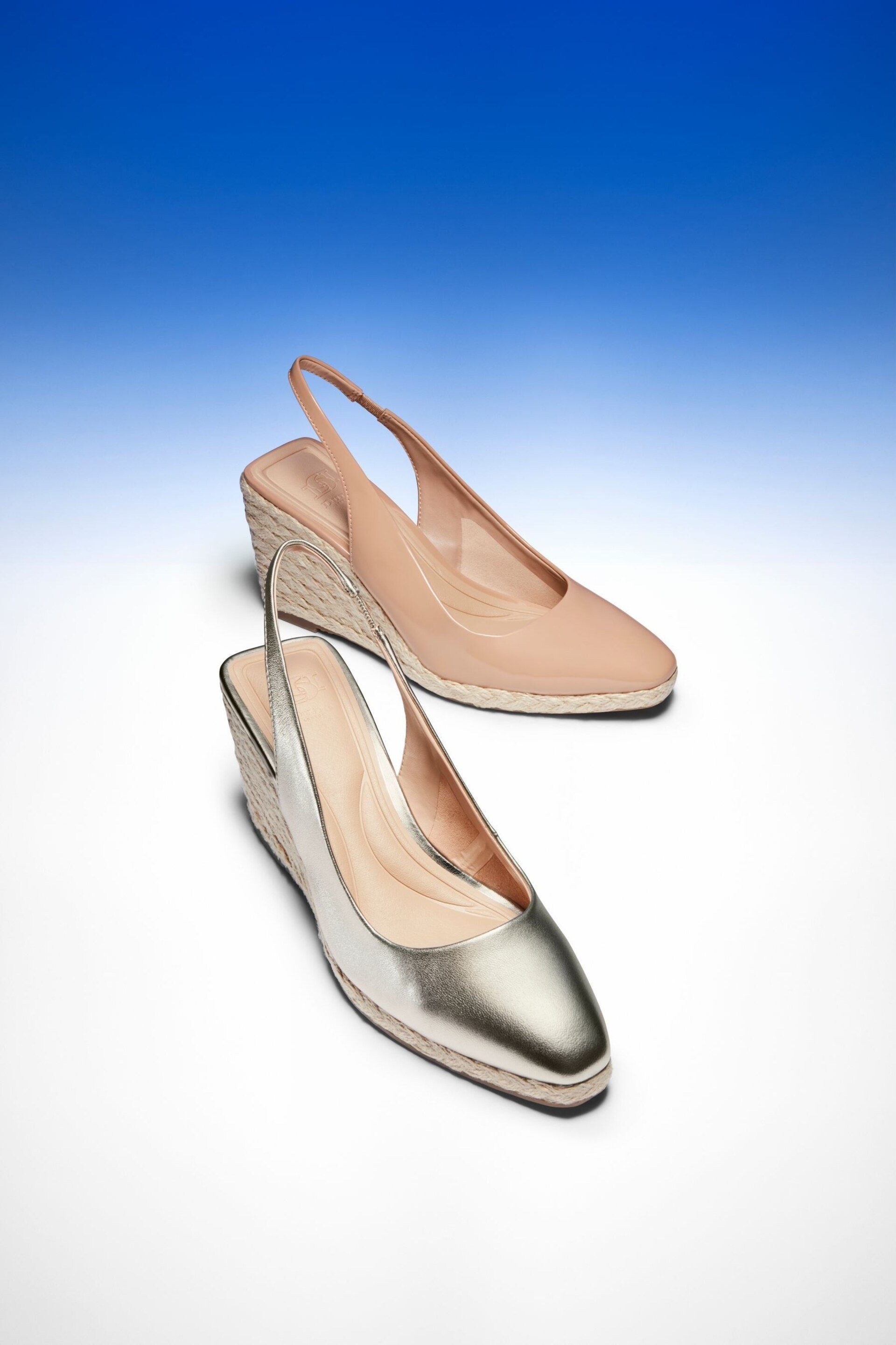 Dune London Pink Cadance Slingback Wedge Espadrilles - Image 7 of 7