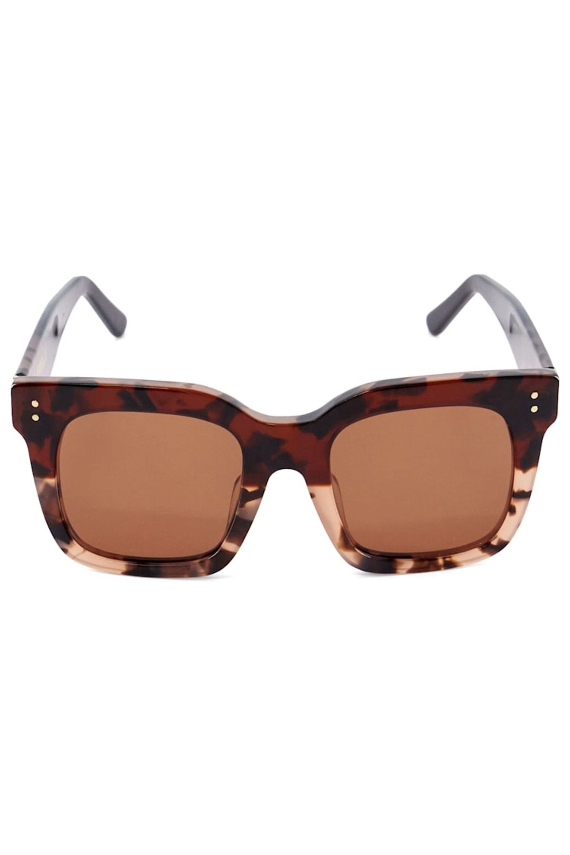 Dune London Animal Guessing Acetate Chunky Glam Sunglasses - Image 1 of 3