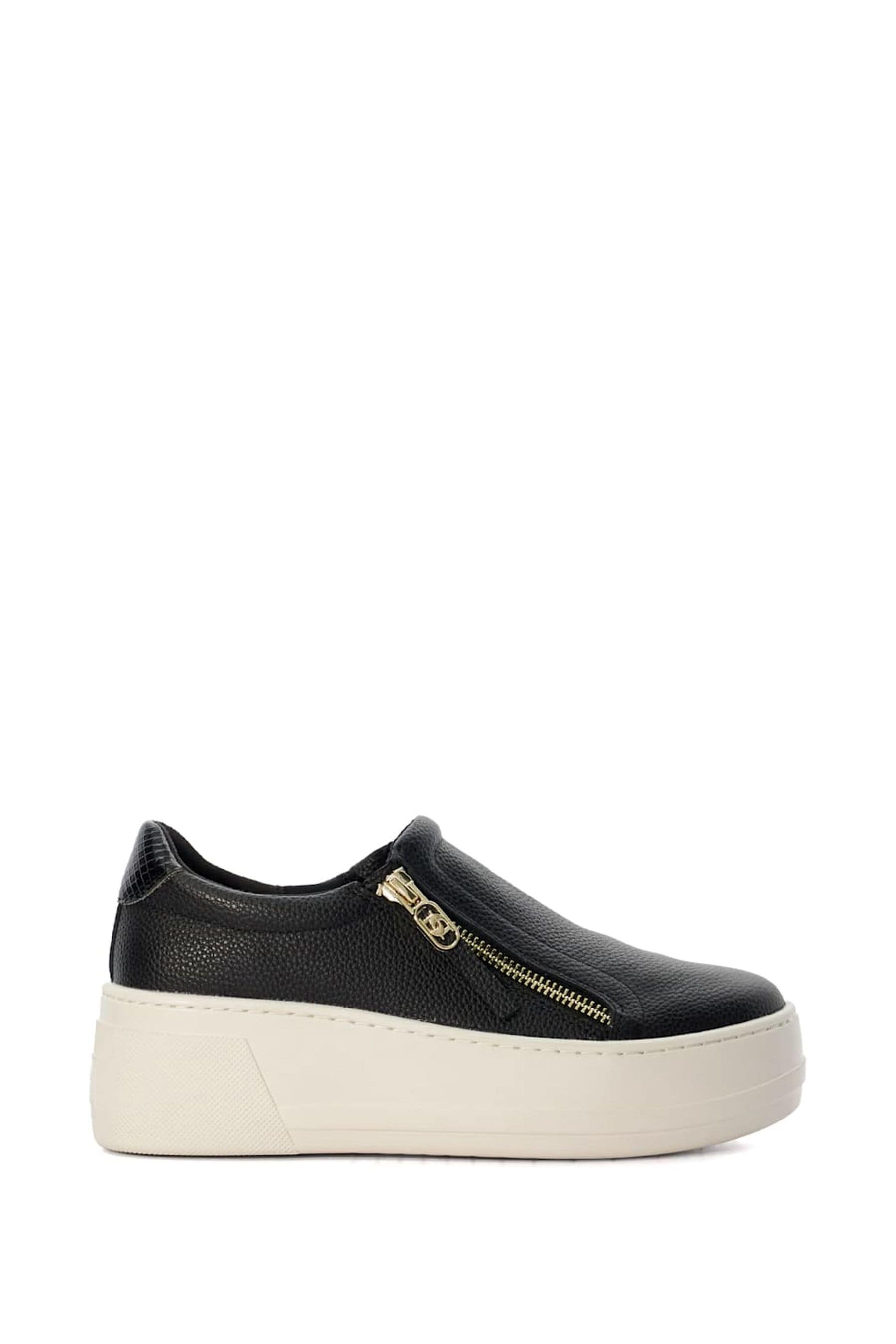 Buy Dune London Black Episodic Flatform Slip On Trainers from Next Luxembourg