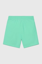 Calvin Klein Green Medium Drawstring Graphic Shorts - Image 2 of 2