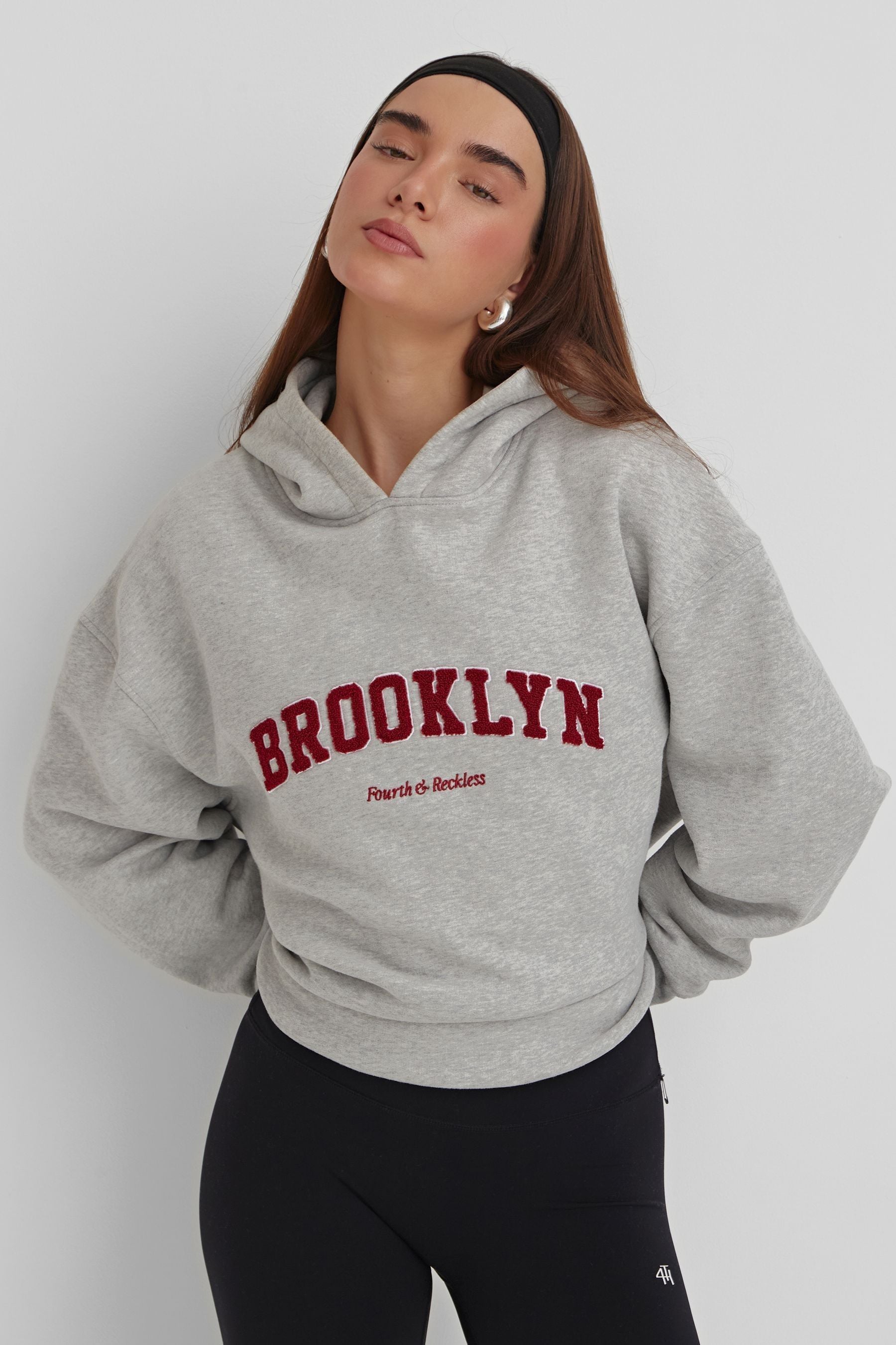 Buy 4th Reckless Grey 100 Cotton Brooklyn Hoodie from the Next UK online shop