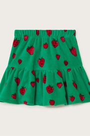 Monsoon Green Strawberry Velour Skirt - Image 1 of 3