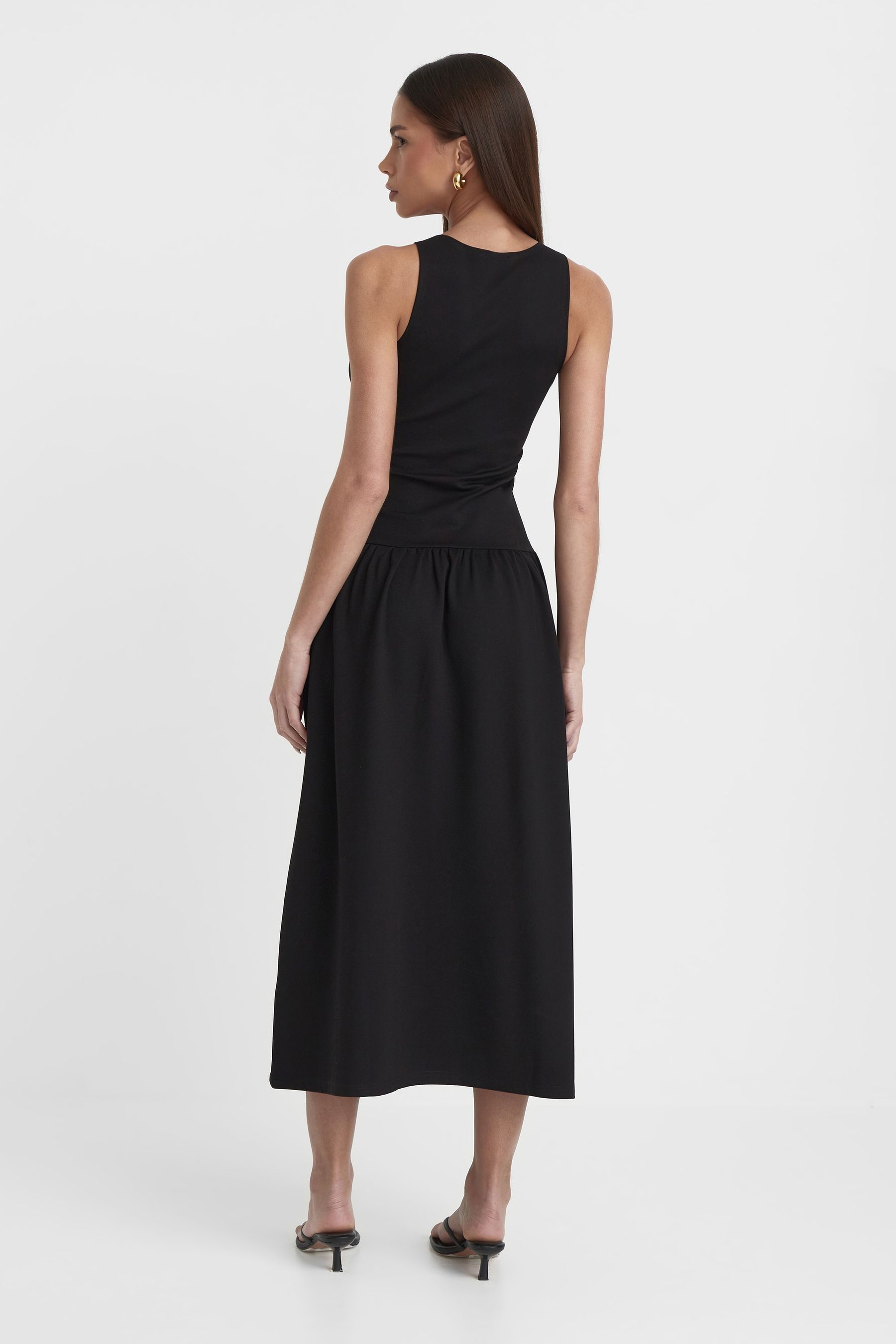 Buy 4th Reckless Black Shannon Jersey Drop Waist Dress from the Next UK online shop
