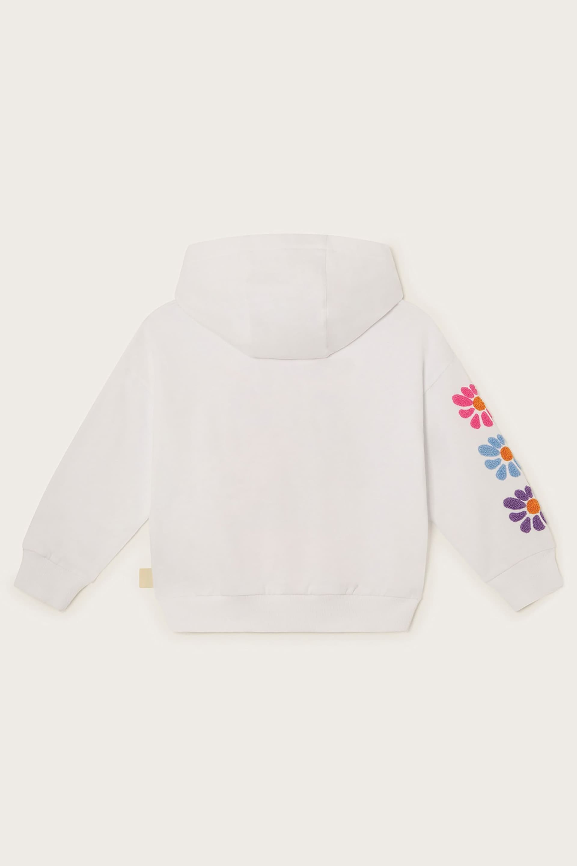 Monsoon White Oversized Surf Hoodie - Image 3 of 4