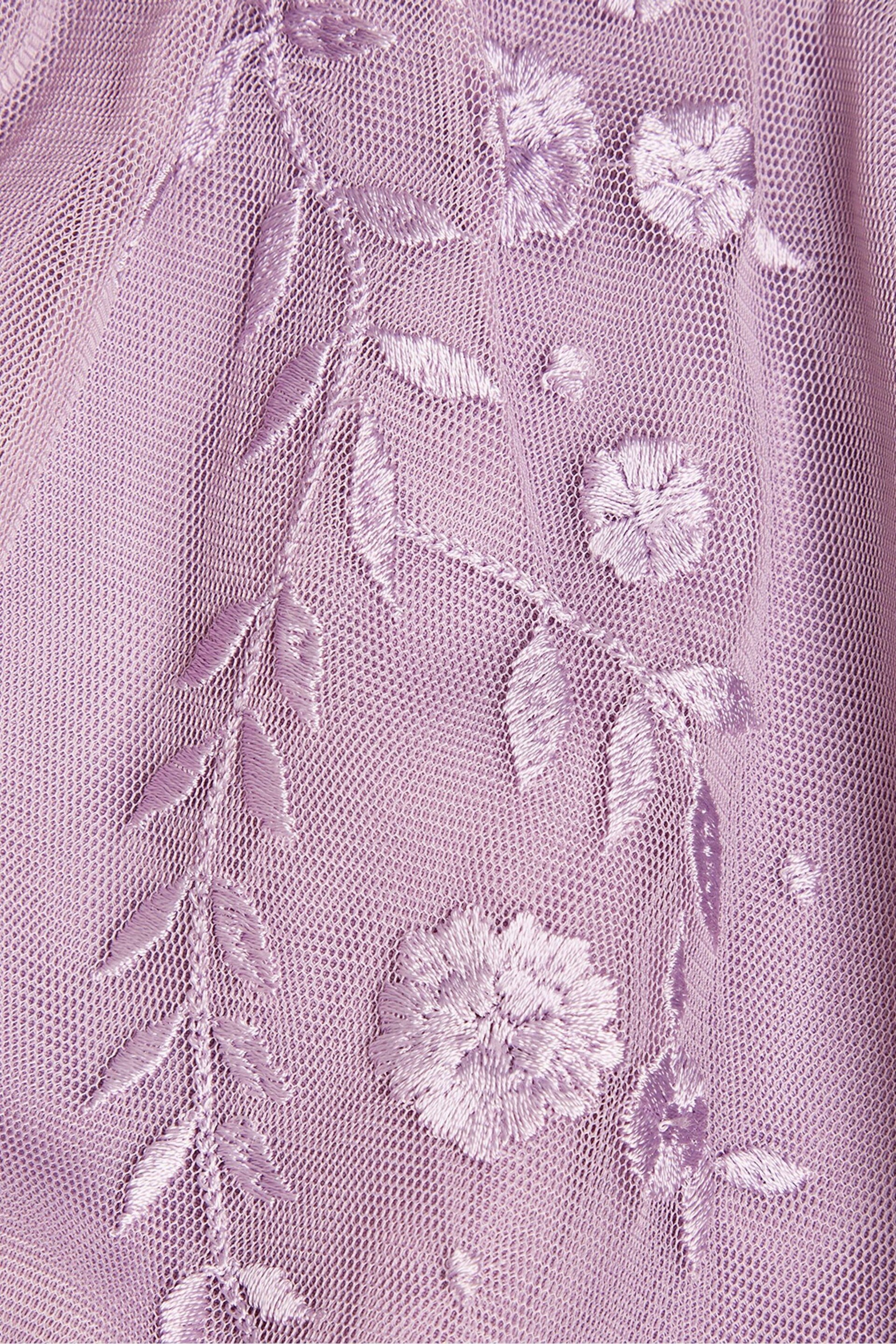 Monsoon Purple Baby Emilia Embroidered Dress - Image 3 of 3