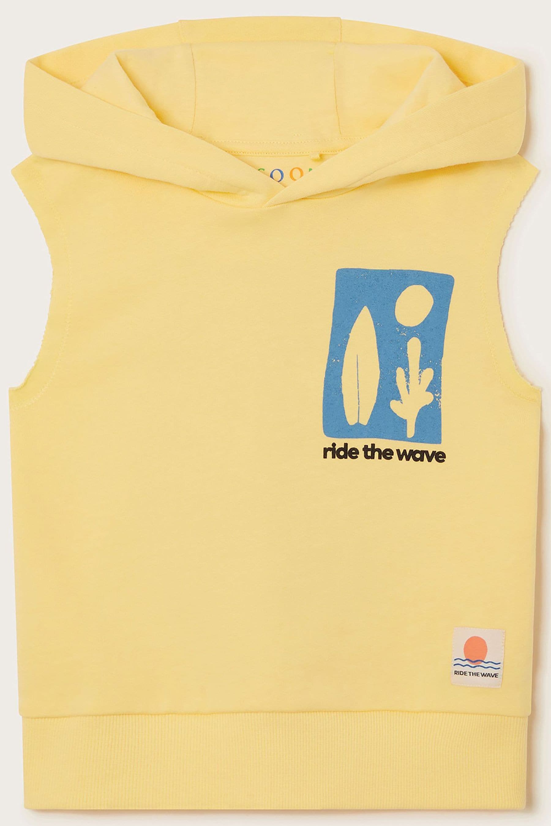 Buy Monsoon Yellow Sleeveless 100 Cotton Hoodie from Next Qatar