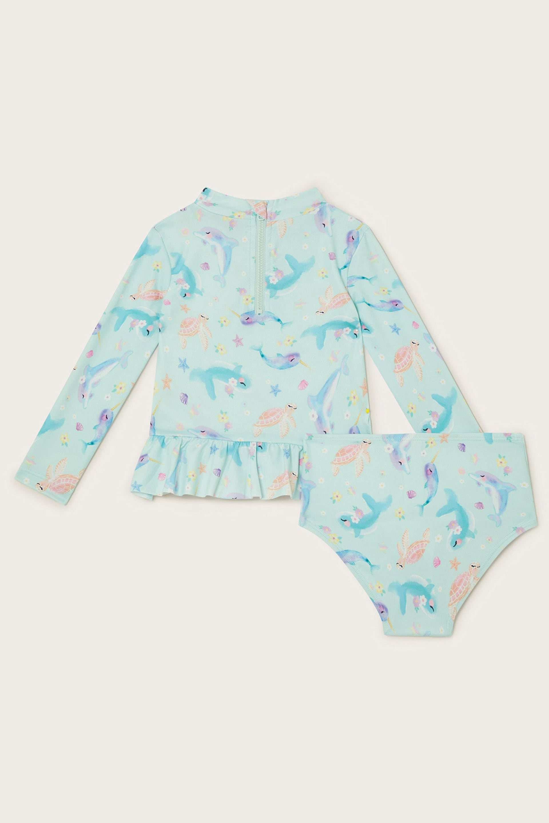 Monsoon Blue Sea Creatures Two-Piece Sunsafe Suit - Image 2 of 3