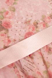 Monsoon Pink Rose Print Dress - Image 3 of 3