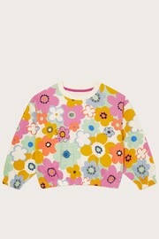 Monsoon Pink Retro Floral Sweater - Image 2 of 4