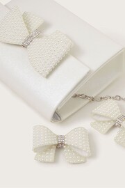 Monsoon Natural Pearl Bow Bag And Hair Clips Set - Image 3 of 3