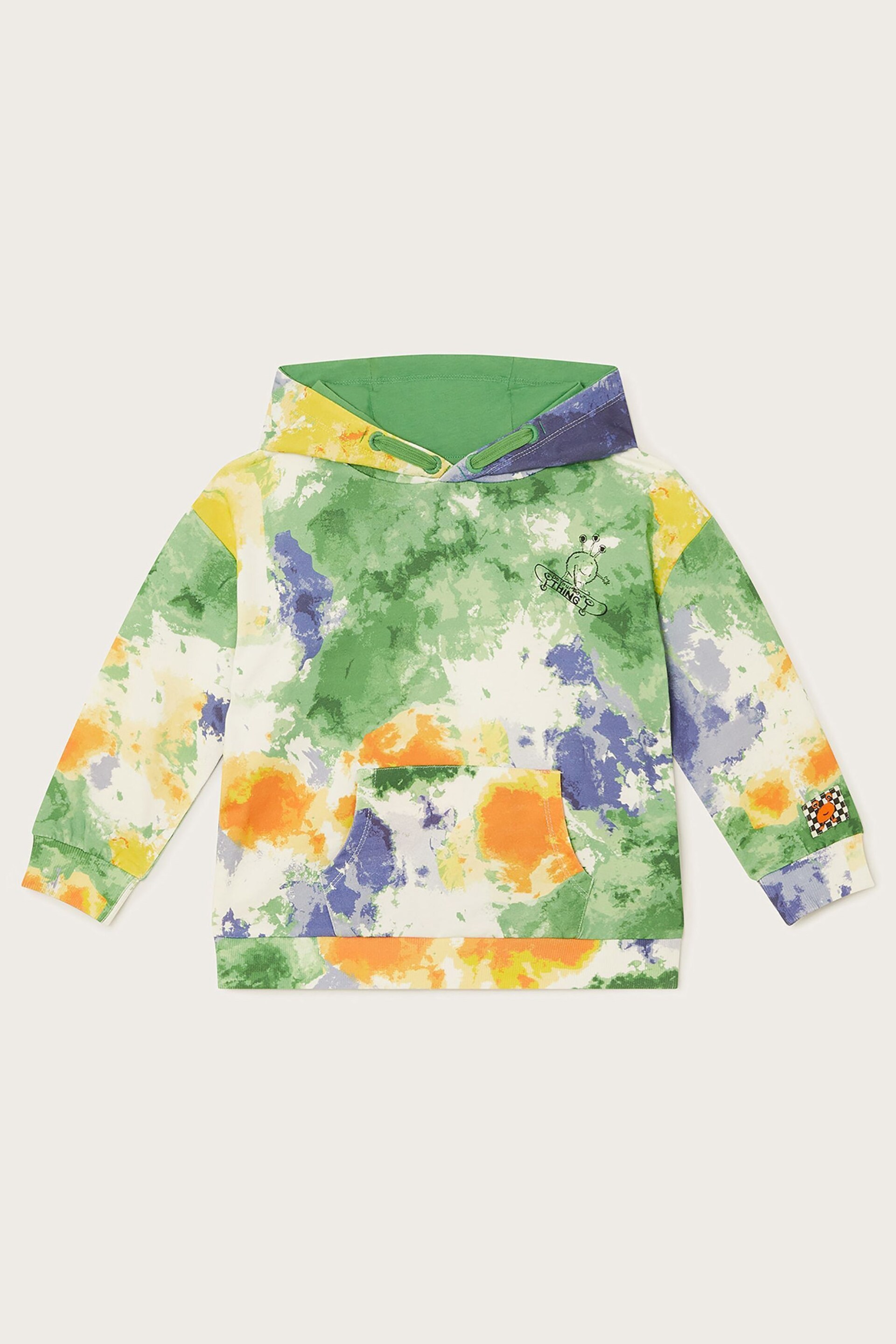 Monsoon Green Skater Tie-Dye Hoodie - Image 1 of 4