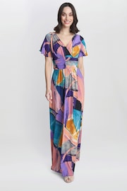 Gina Bacconi Multi Elodie Jersey Maxi Dress - Image 1 of 5