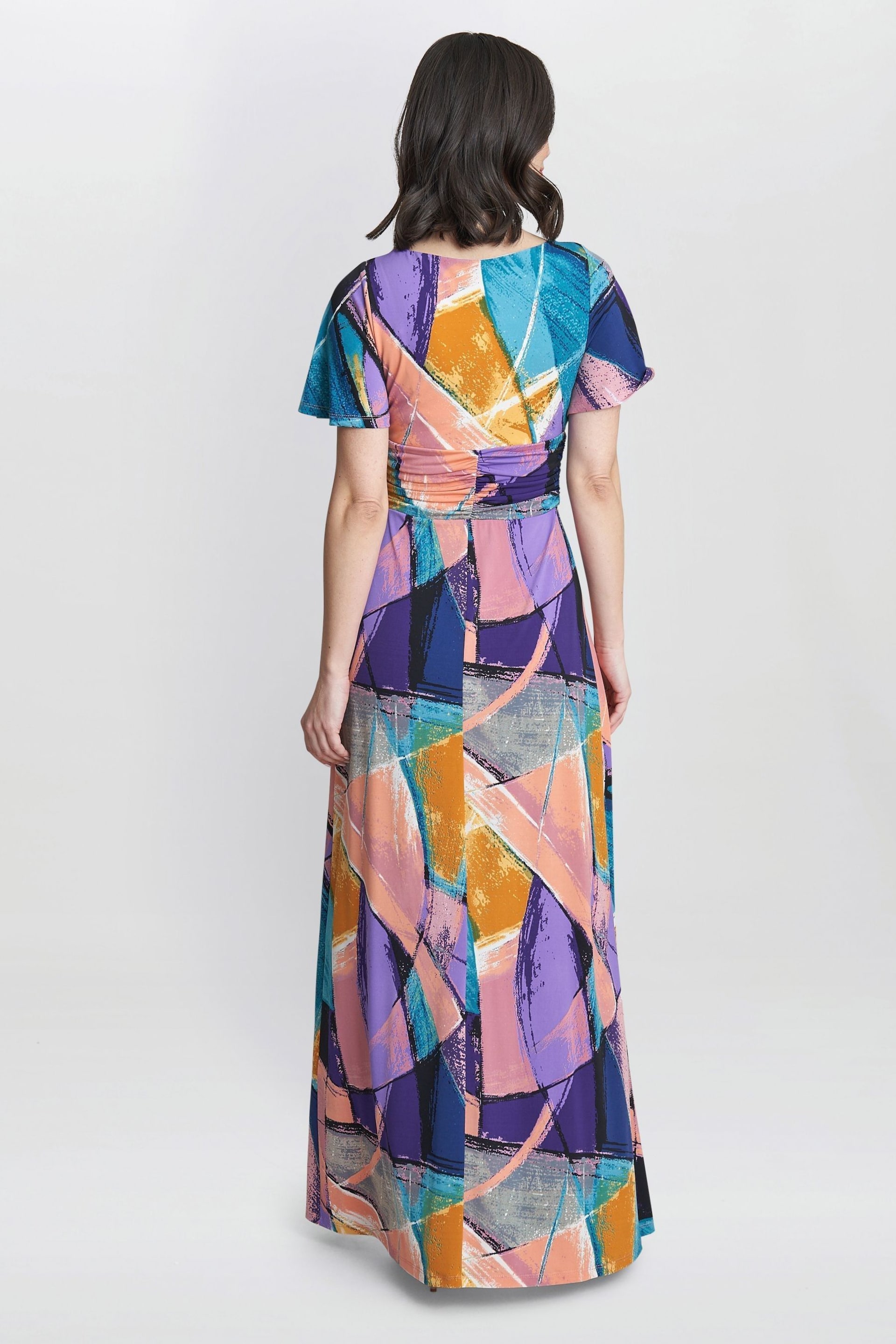 Gina Bacconi Multi Elodie Jersey Maxi Dress - Image 2 of 5