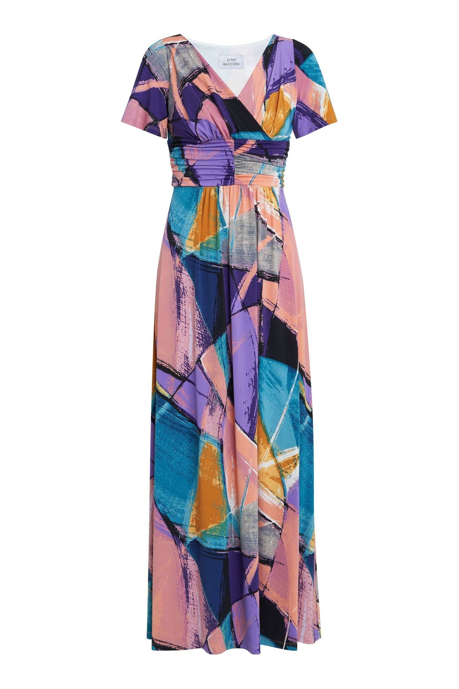 Gina Bacconi Multi Elodie Jersey Maxi Dress - Image 5 of 5