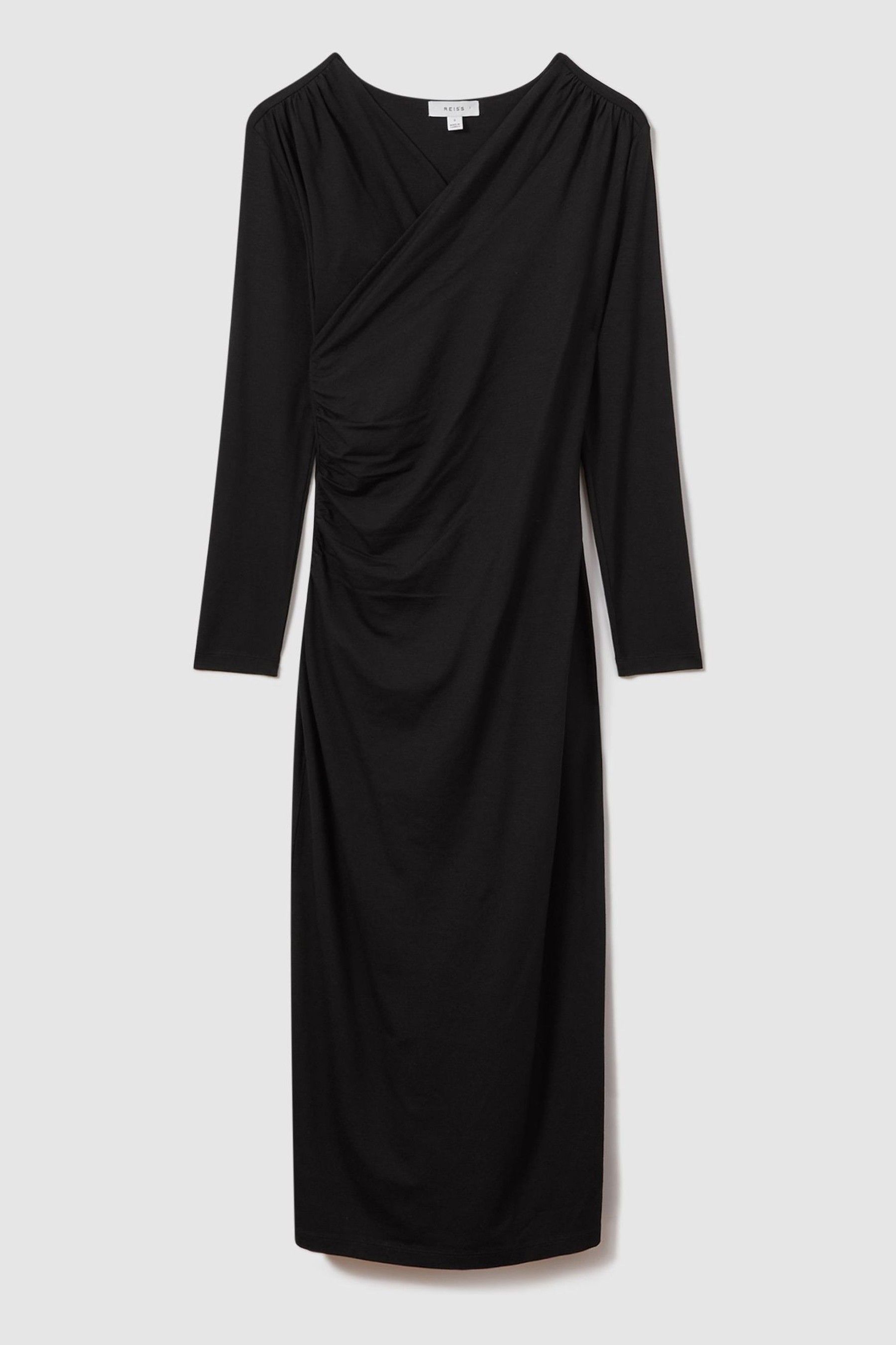 Reiss wrap front midi dress on sale