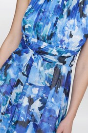 Gina Bacconi Blue Maria Maxi Printed Sleeveless Dress - Image 6 of 7