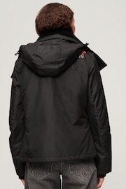 Superdry Black Hooded Mountain Windbreaker Jacket - Image 3 of 4