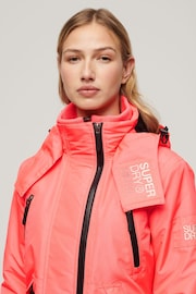 Superdry Pink Hooded Mountain 100% Cotton Windbreaker Jacket - Image 4 of 4