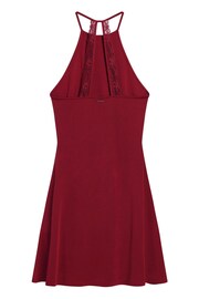 Superdry Red Mini Jersey Fit and Flare Dress - Image 4 of 6