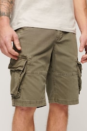 Superdry Green 100% Cotton Core Cargo Shorts - Image 4 of 6