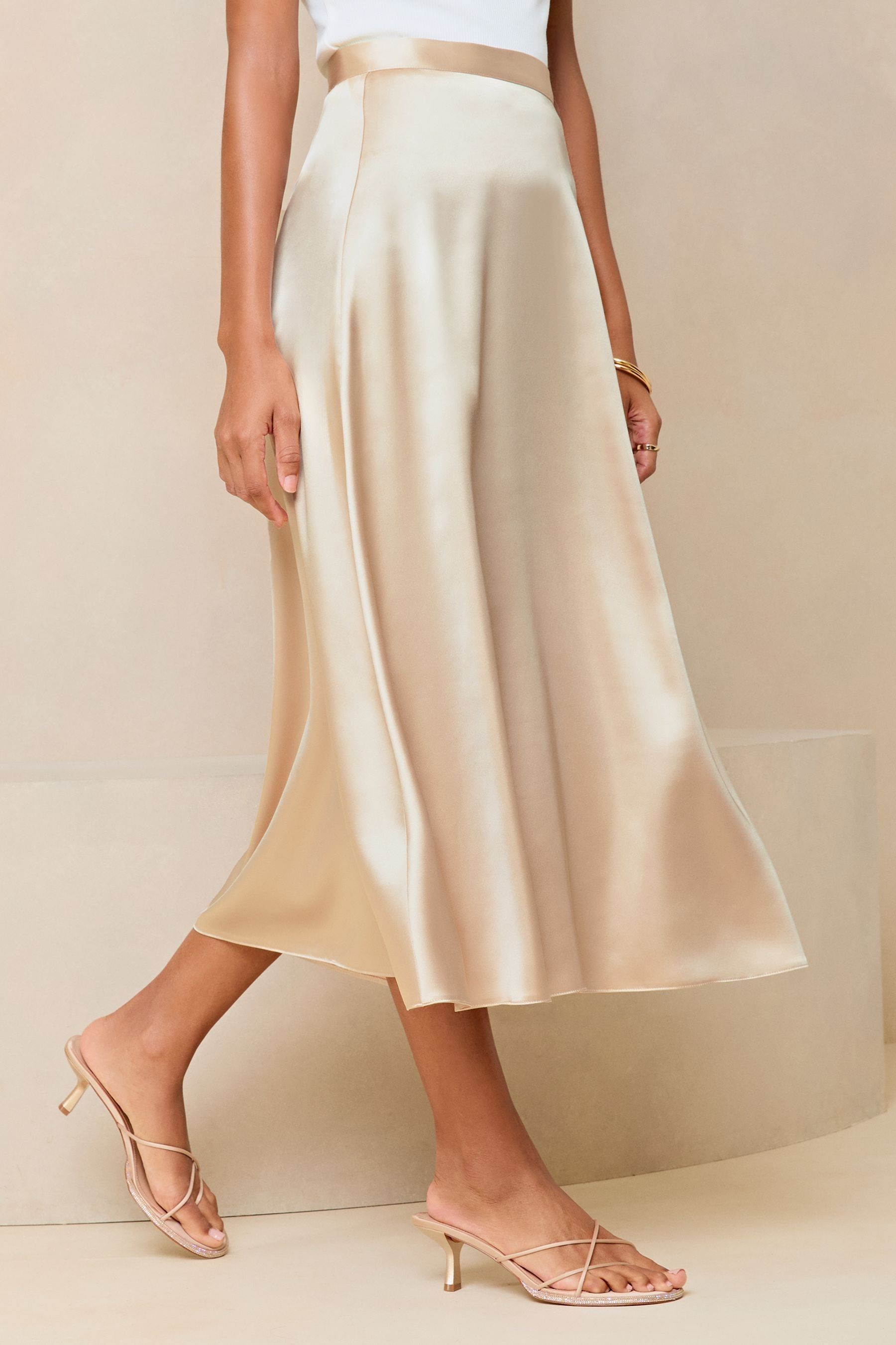 Acheter Jupe midi Lipsy Satin A Line from Next Luxembourg