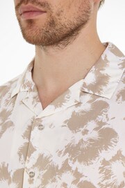 Calvin Klein White Flower Printed Shirt - Image 3 of 5