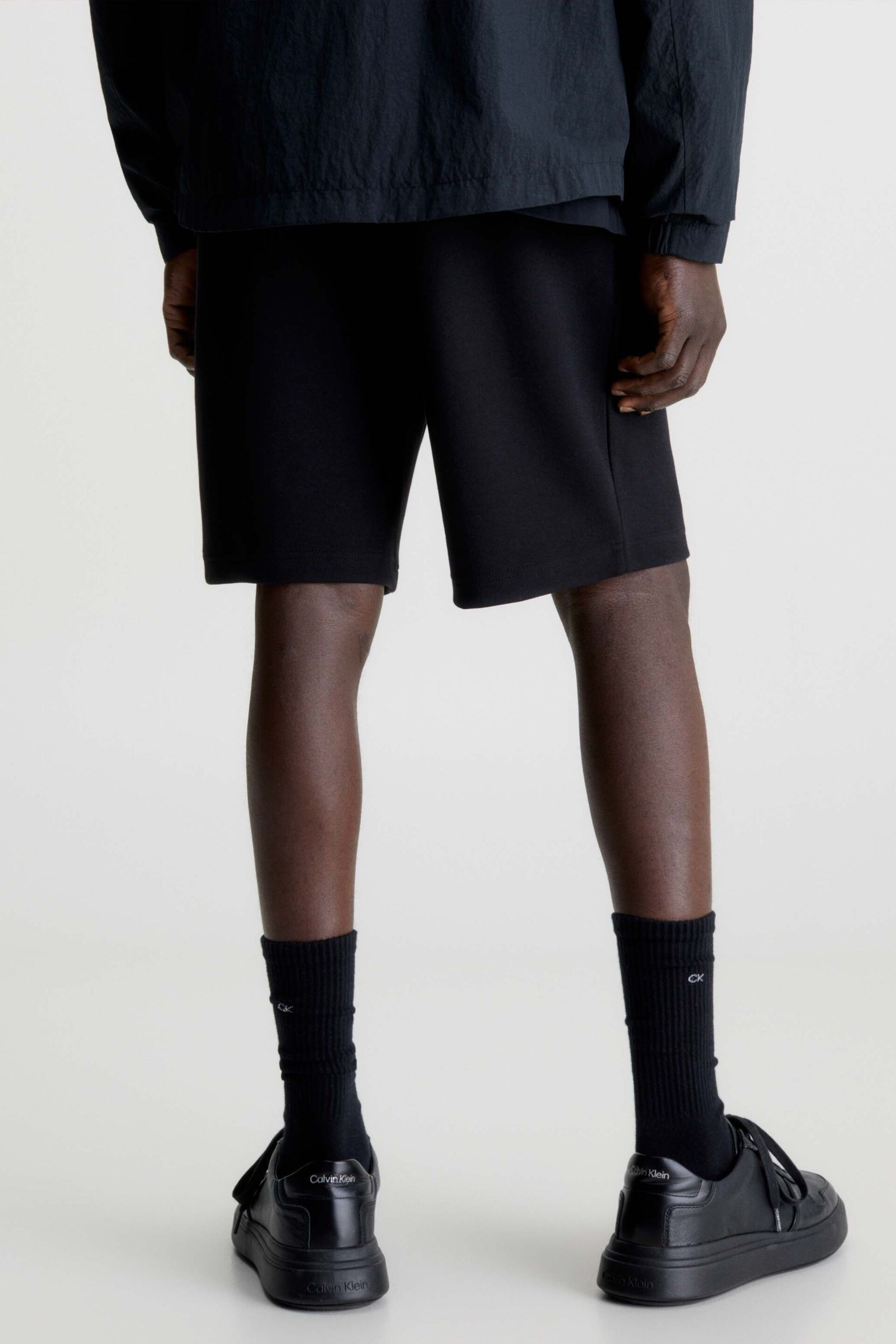 Calvin Klein Black Logo Shorts - Image 2 of 5