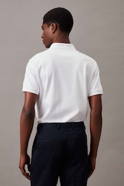 Calvin Klein White Zip Polo Shirt - Image 1 of 2