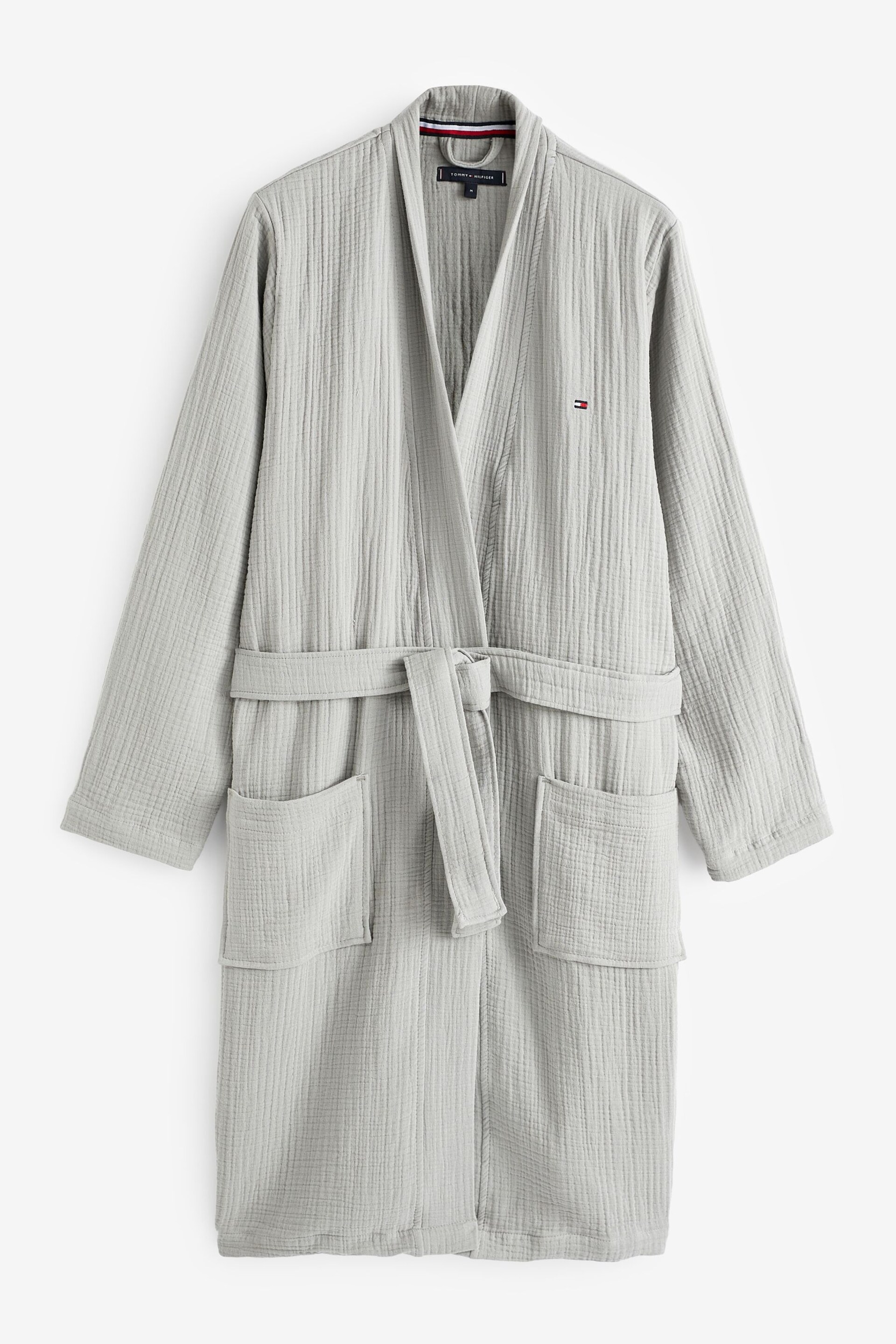 Tommy Hilfiger Grey Woven Robe - Image 5 of 5